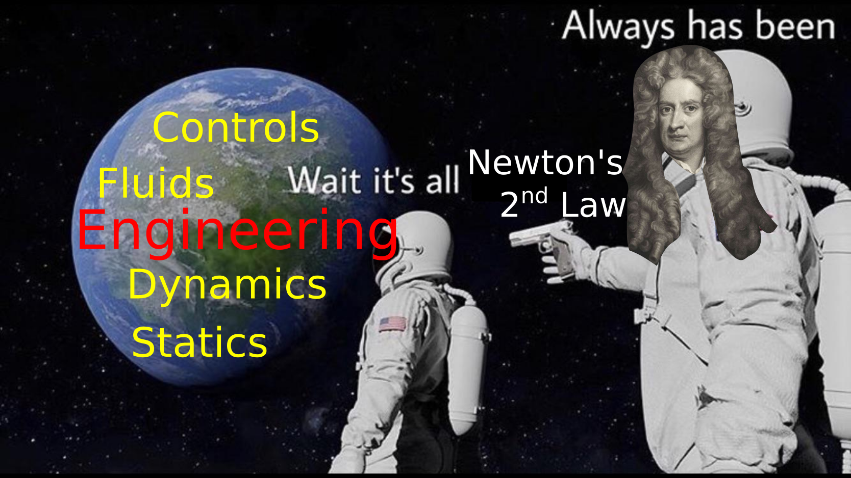 Newton: always hasbeen